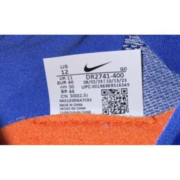 Nike Ja Fly 4 Mens Track & Field Sprinting Spikes Size 12 Blue DR2741-400 - Picture 9 of 9